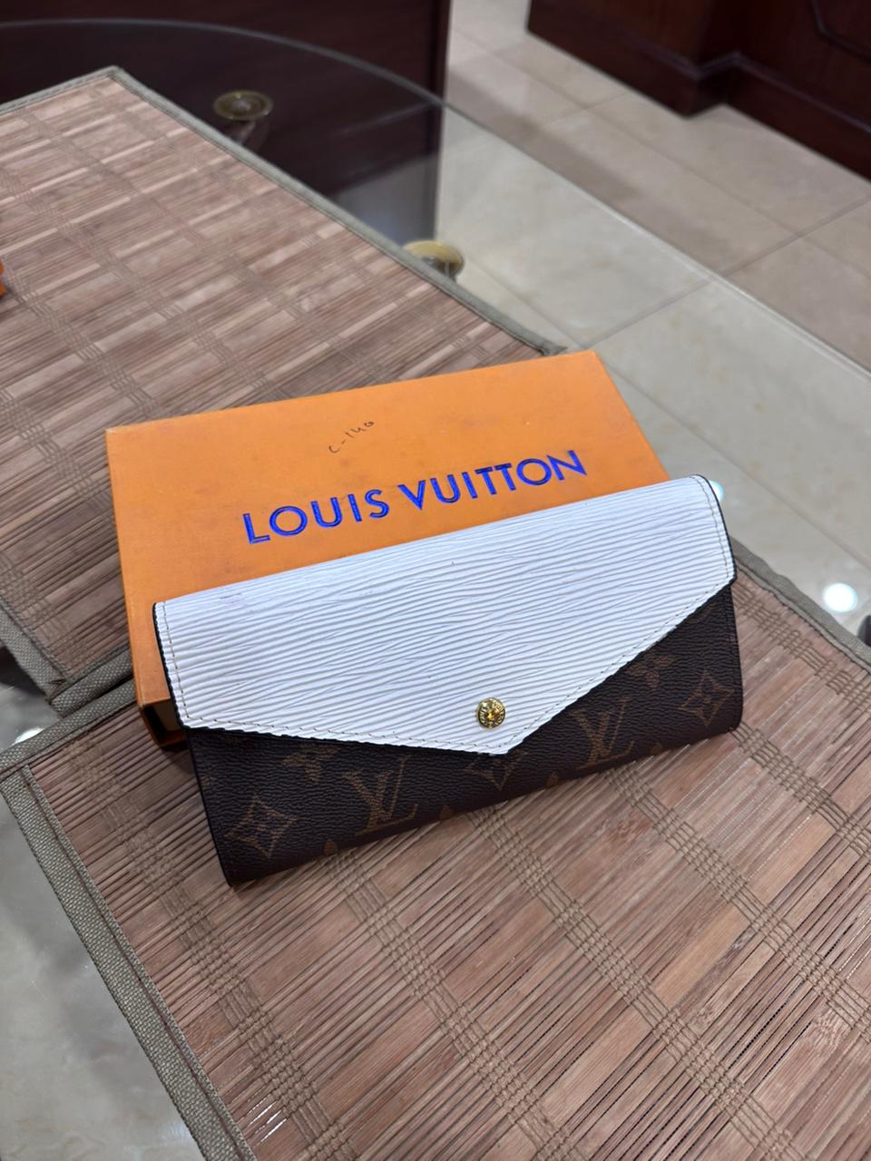 Louis Vuitton Sarah Wallet Monogram Canvas Epi Leather