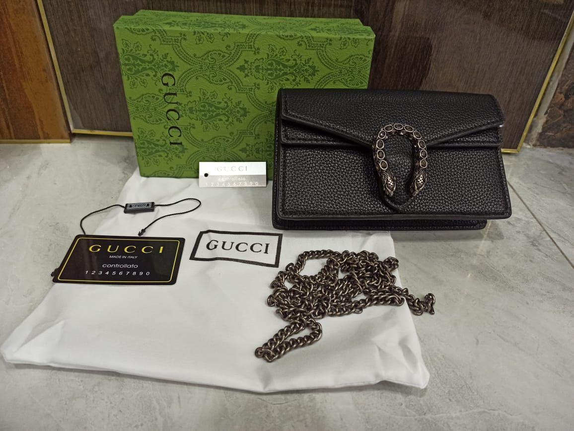 Gucci Dionysus Leather Chain Wallet