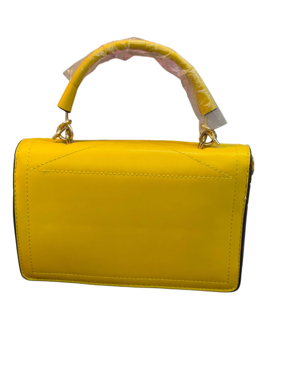 Charles & Keith Yellow Top Handle Crossbody Bag