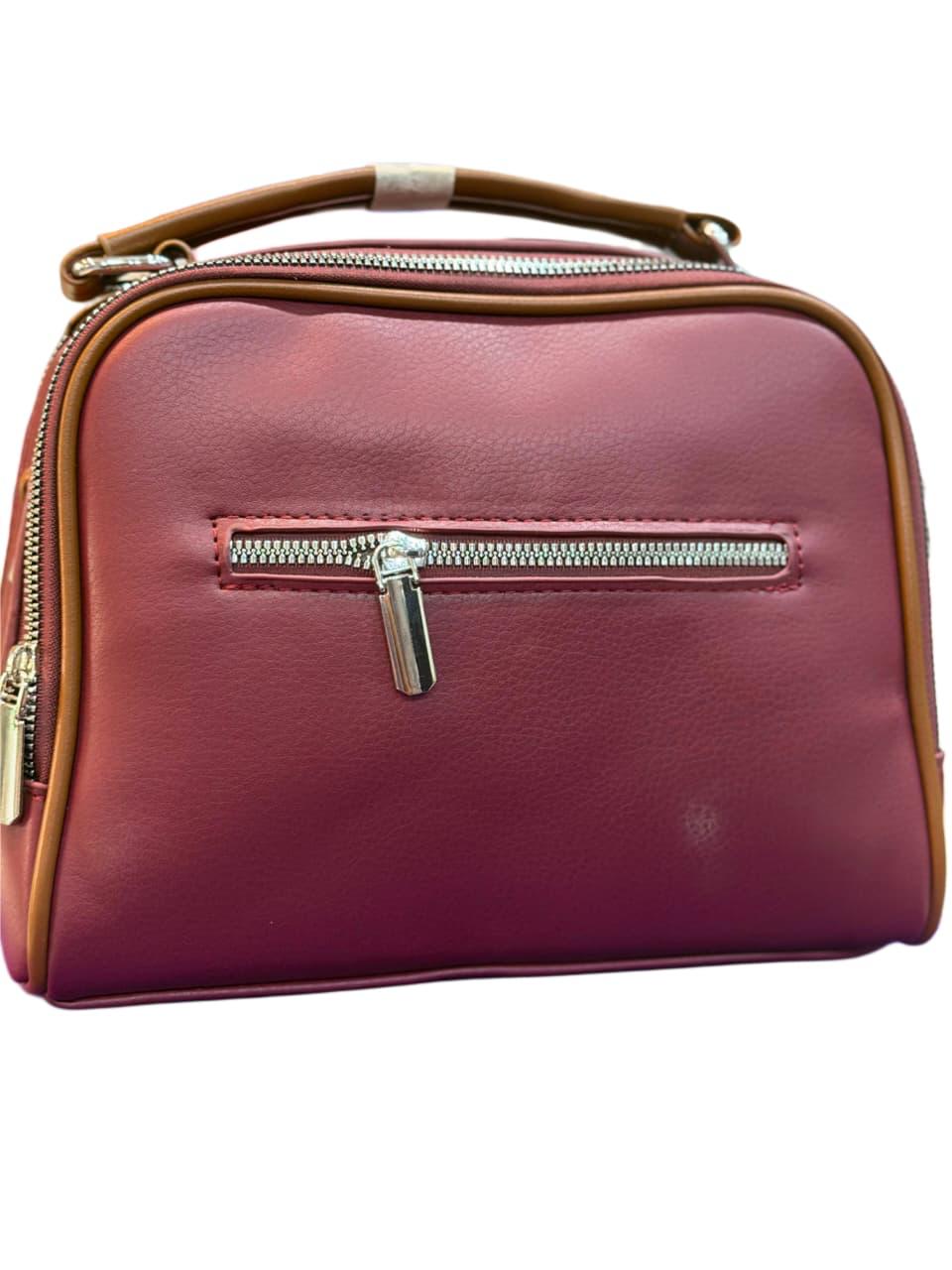Classic Cognac Convertible Crossbody Handbag