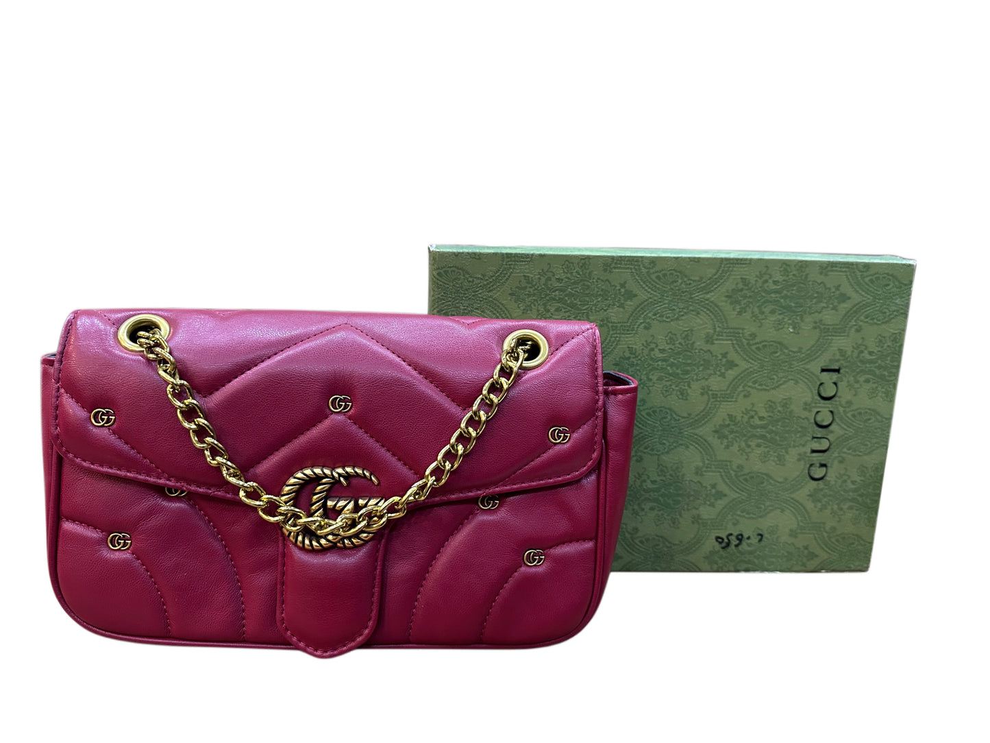 A.10 Gucci GG Marmont Small Shoulder Bag. (With Box)