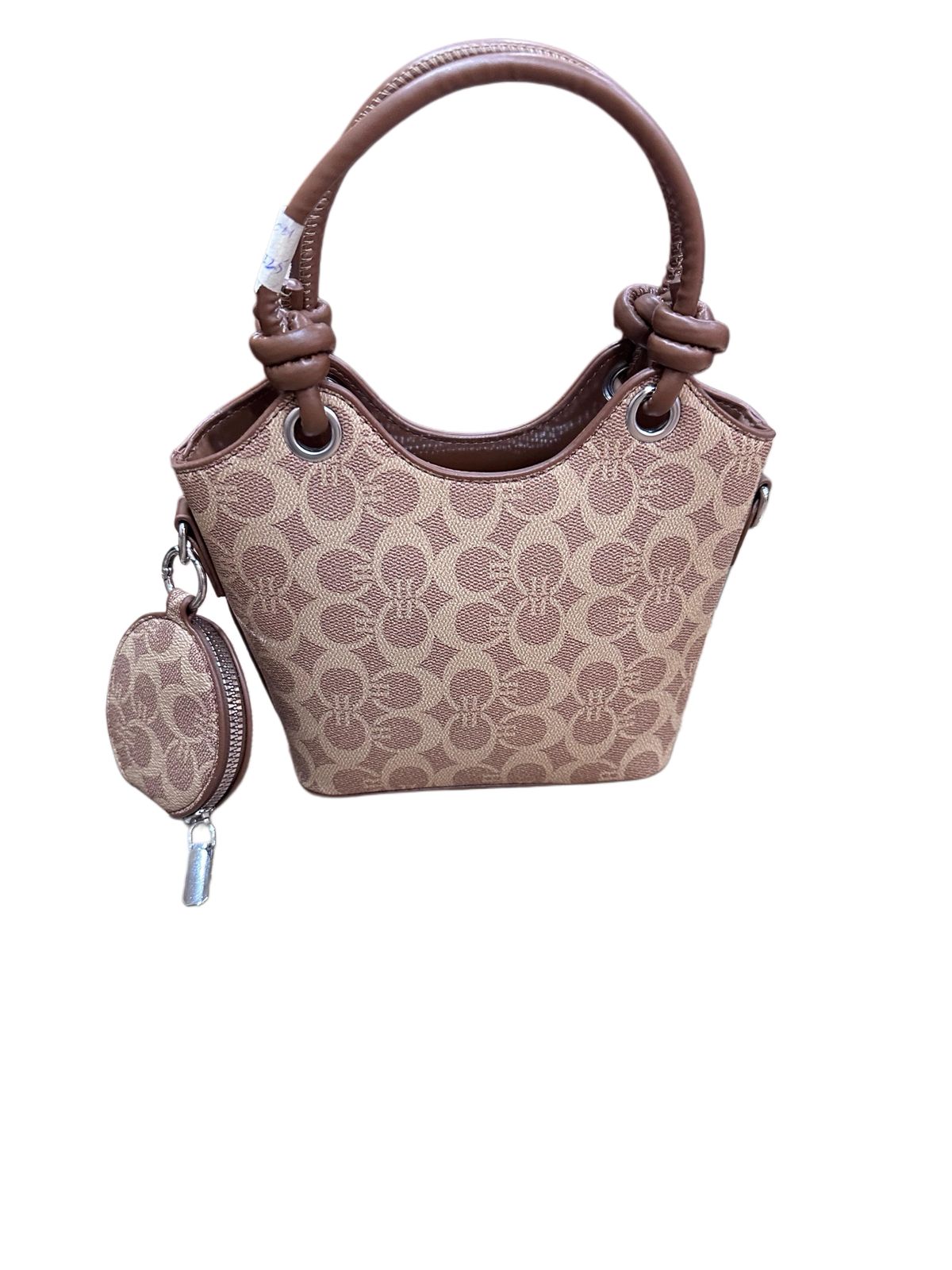Coach Signature Mini Knot Tote with Coin Pouch