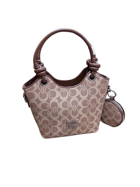 Coach Signature Mini Knot Tote with Coin Pouch
