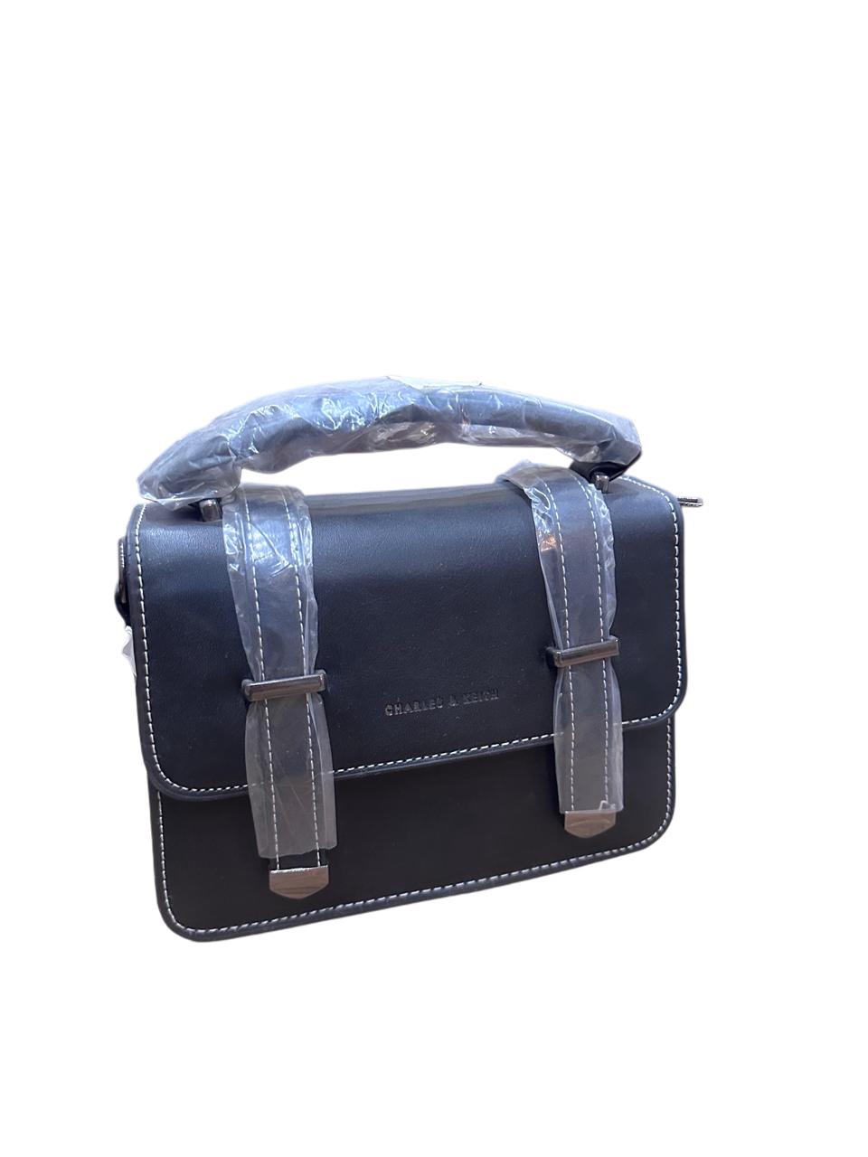 Charles & Keith Structured Top Handle Satchel Bag