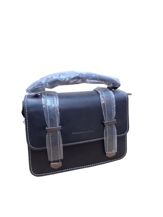 Charles & Keith Structured Top Handle Satchel Bag