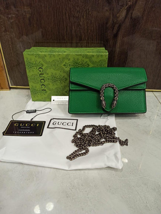 Gucci Dionysus Leather Chain Wallet