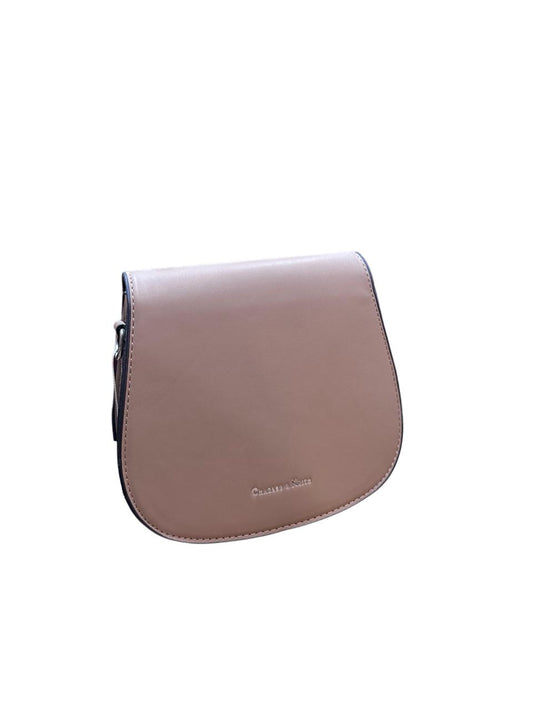 Charles & Keith Minimalist Saddle Crossbody Bag