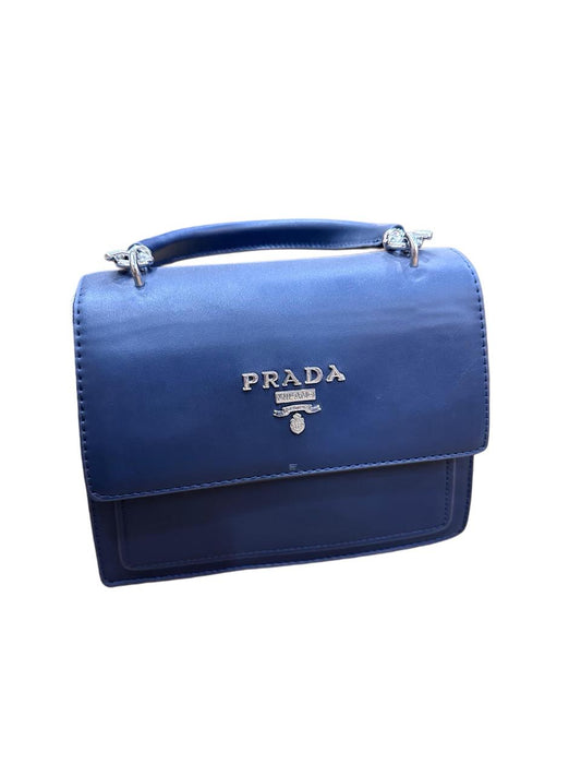 Prada Leather Top Handle Crossbody Bag